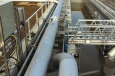 Water treatment station (installation of pipes for Grand Lyon)